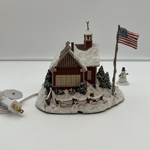 Hawthorne Village Winter Memories Little Red School House” Terry Redlin -  2000 - Picture 9 of 16